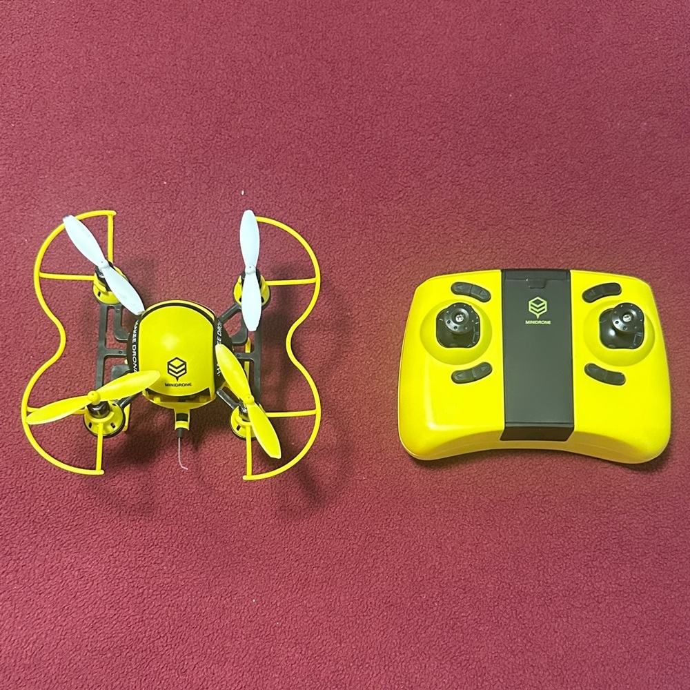 Yellow Mini Drone with Controller - Syma/Unknown Logo